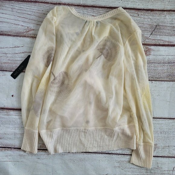 NIC + ZOE Seashell Cardigan and Gray Skirt  - Picture 5 of 9